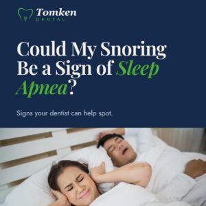 husband snoring while wife holding her ear